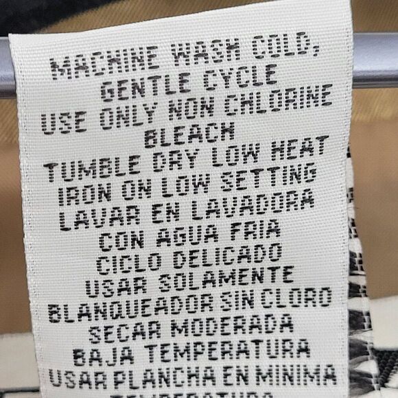 Vintage 80s Single Breasted Blazer 8 Metallic Gold Button Contrast Trim Formal - Picture 10 of 11